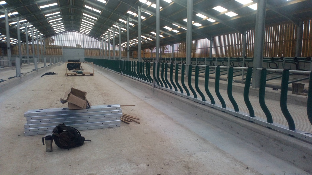 Cubicles being installed